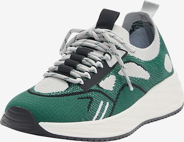 Pull&Bear Sneakers laag in Groen: voorkant