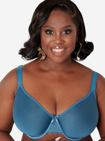SugarShape T-shirt BH 'Lucia' in Blauw: voorkant