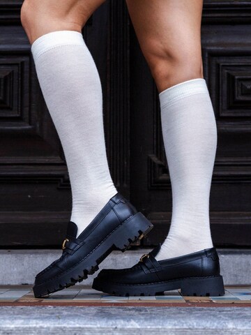 Merino Love Socks 'The Long Kniekousen' in Black