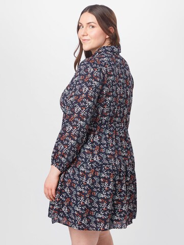 ABOUT YOU Curvy Shirt dress 'Cora' in Blue