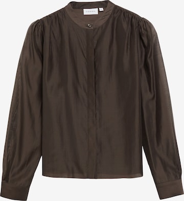 COMMA Blouse in Bruin: voorkant