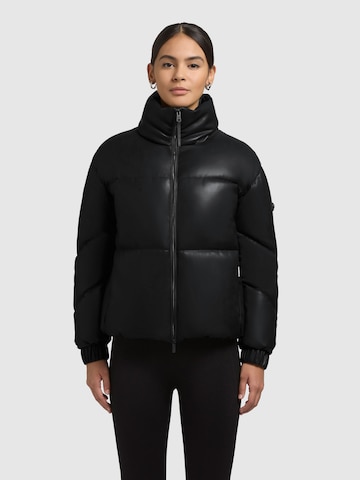 khujo Winter Jacket 'Khalia' in Black: front