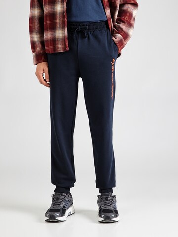 Lyle & Scott Tapered Broek in Blauw: voorkant
