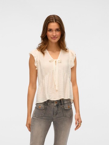 VERO MODA Blouse 'VMFlora' in Wit: voorkant