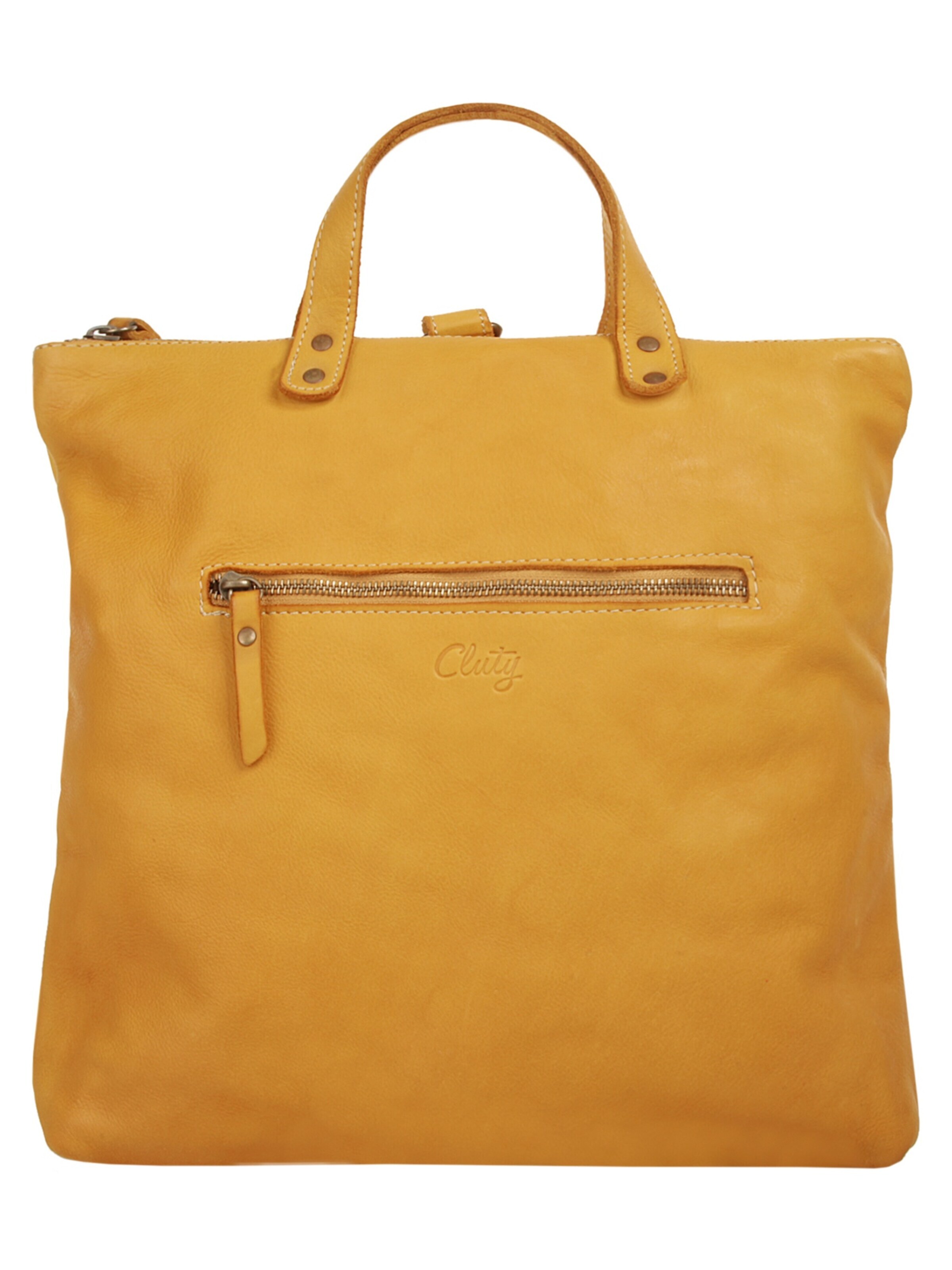 Cluty - Bolso de hombro en amarillo: frente