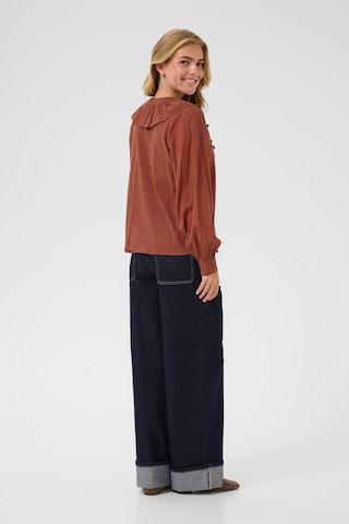 Kaffe Blouse in Brown
