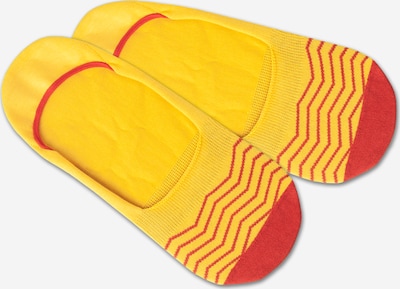 DillySocks Ponožky 'Hidden Square Lights' - žlutá / červená, Produkt