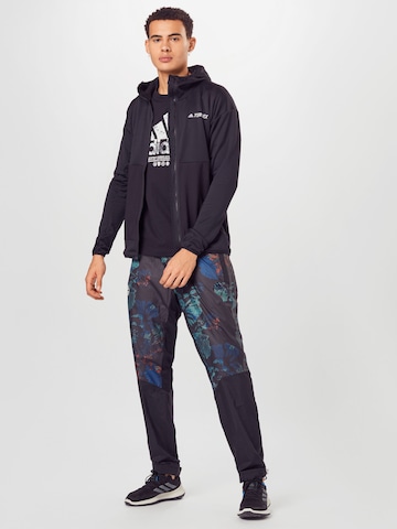 ADIDAS TERREX Skinny Funktionele fleece-jas in Zwart