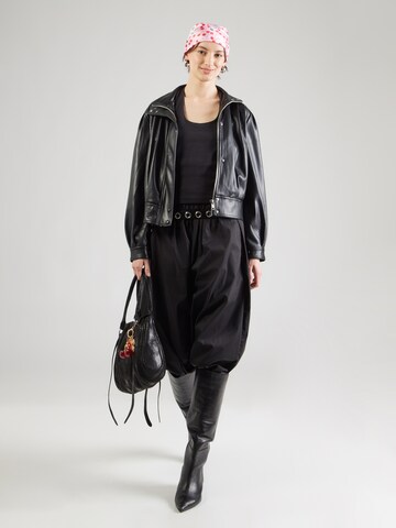 PIECES Top 'PCMay' in Black