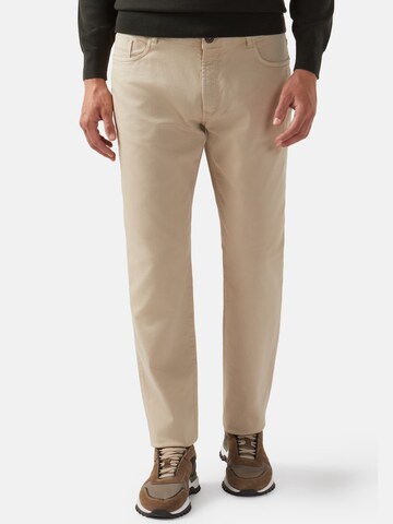 Boggi Milano Regular Jeans in Beige: voorkant