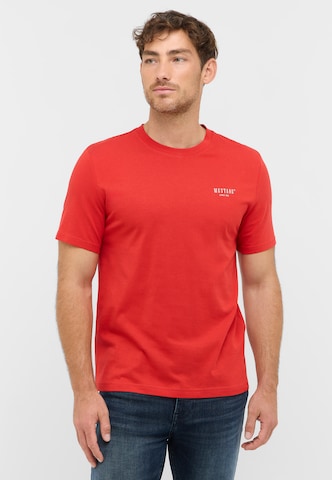 MUSTANG T-Shirt 'Austin' in Rot: Vorderseite