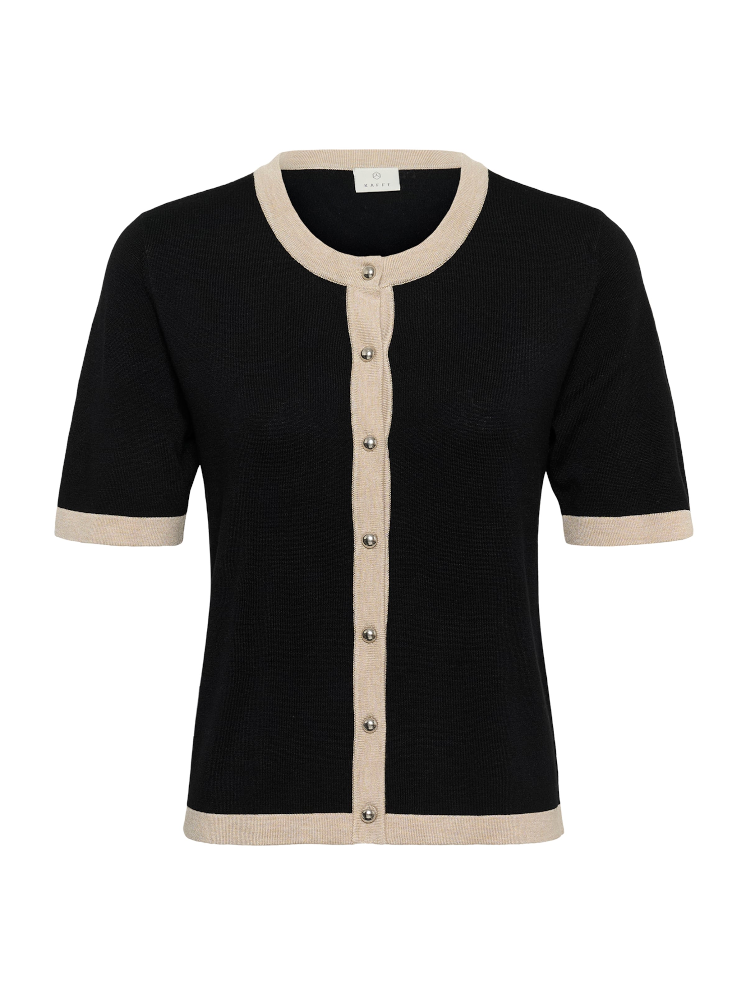Kaffe Cardigan 'KALizza' en XS en crème / noir, Vue avec produit