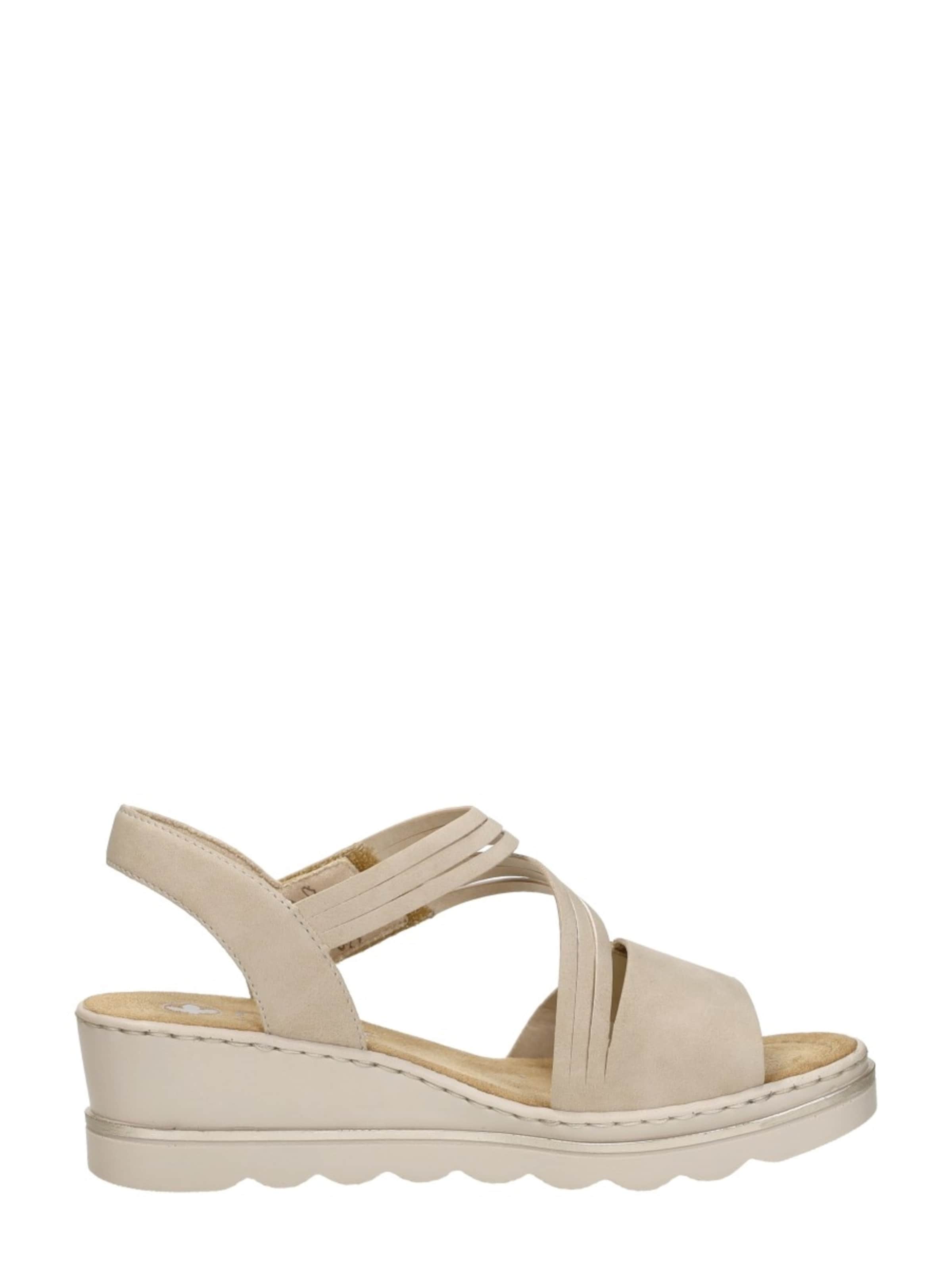 Rieker Sandaal 'Sandalen Plat' in Beige