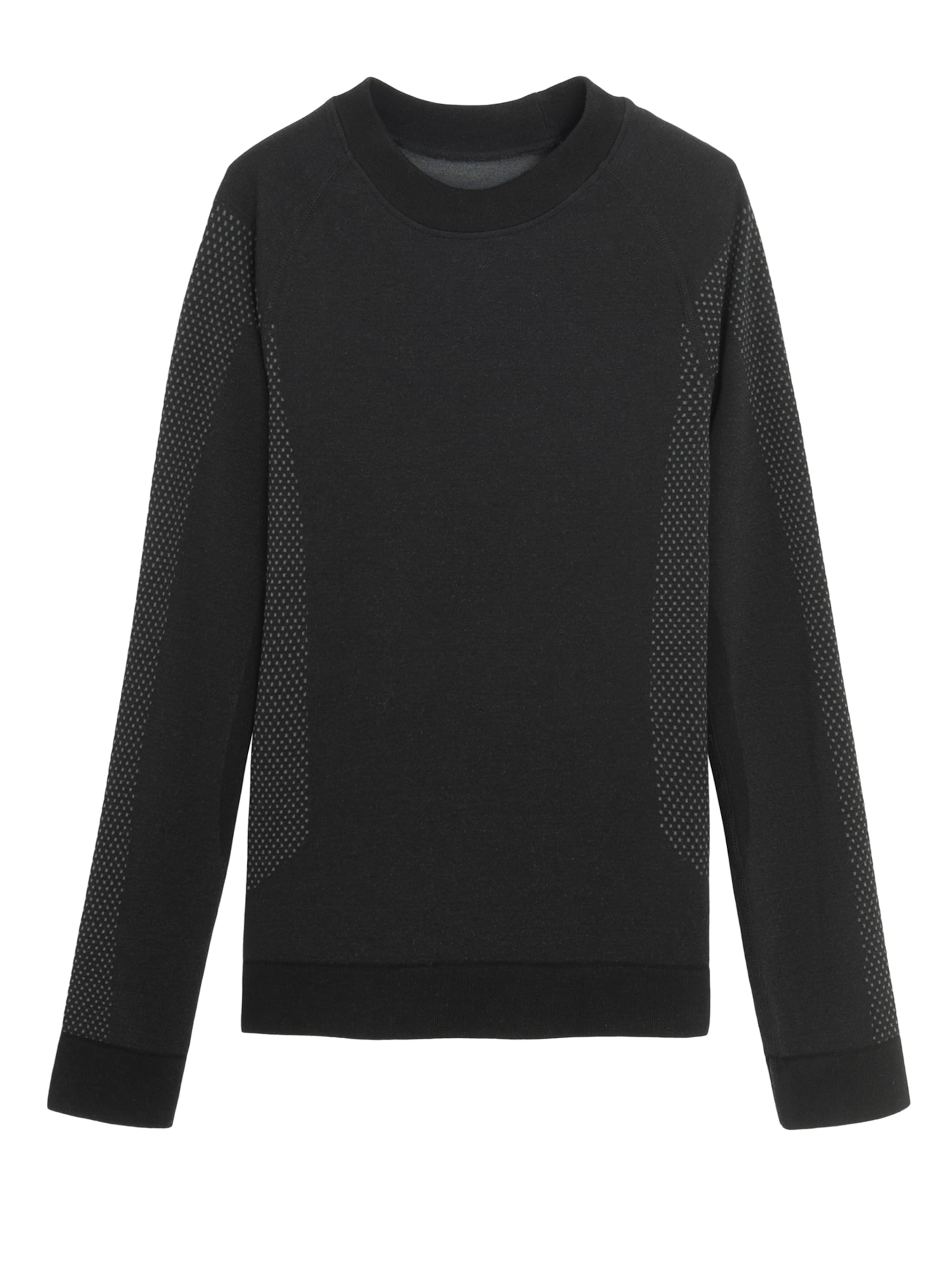 Tricou funcțional de la NoWear pe negru: față