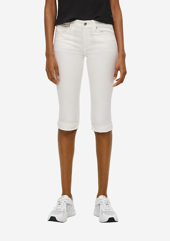 QS Slim fit Jeans in White: front