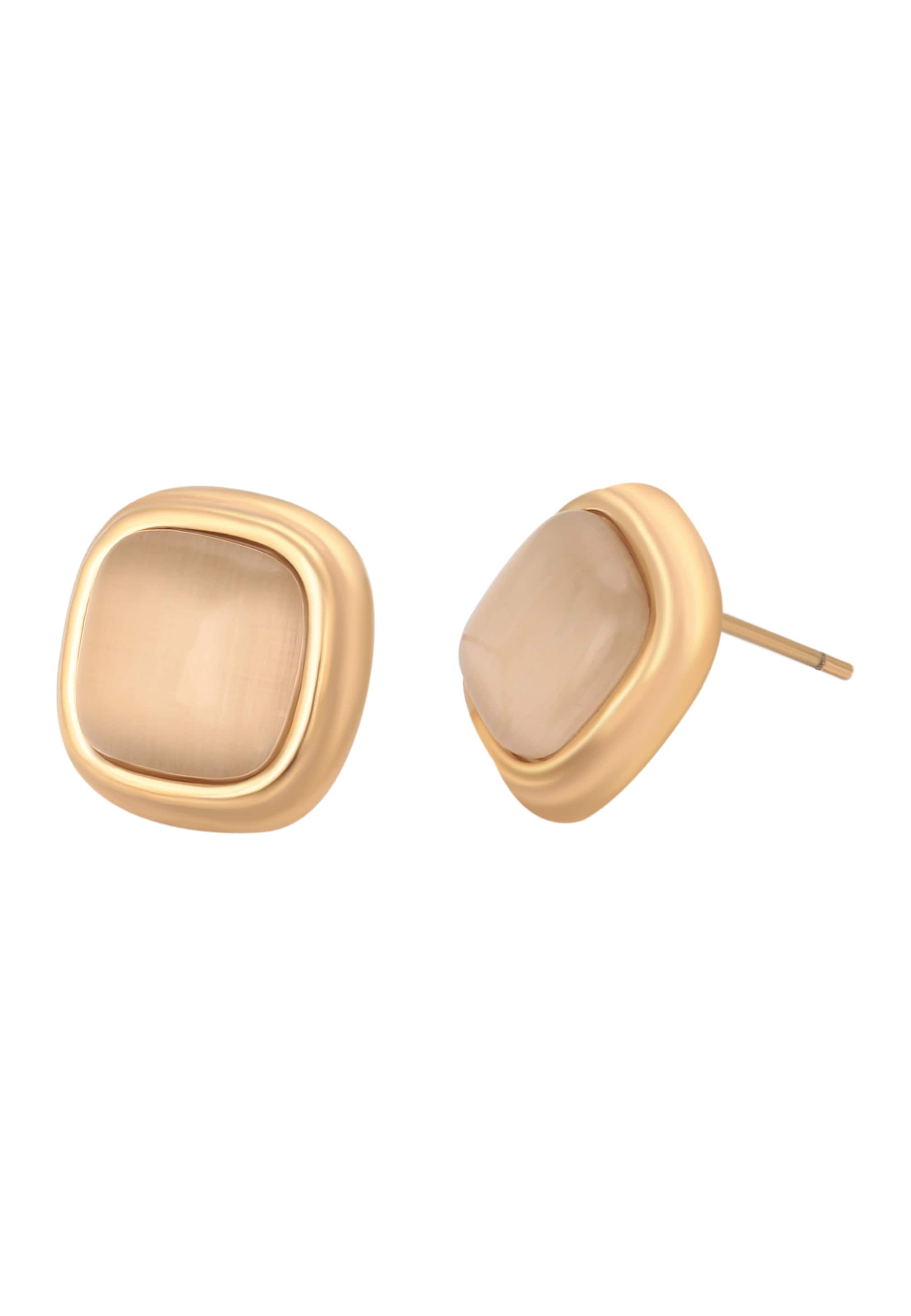 Gaya Ohrringe in Gold: Vorderseite
