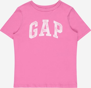 T-Shirt GAP en rose : devant