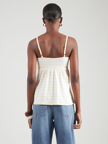 Top de la HOLLISTER pe galben