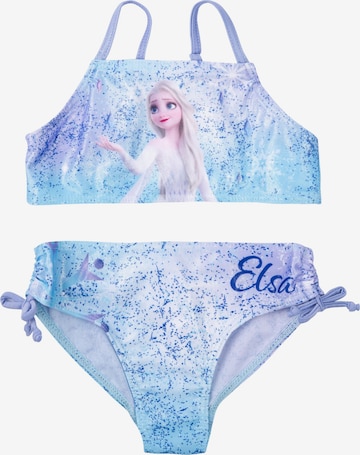 Disney Frozen Bralette Bikini 'Elsa Frozen' in Blue: front