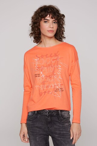 Soccx - Camisa 'Rock the Boat' em laranja: frente