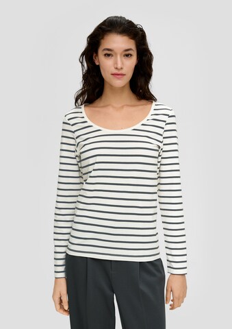 T-shirt s.Oliver en blanc : devant