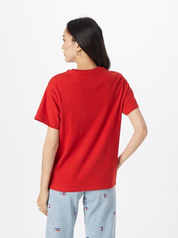 T-shirt Tommy Jeans en rouge