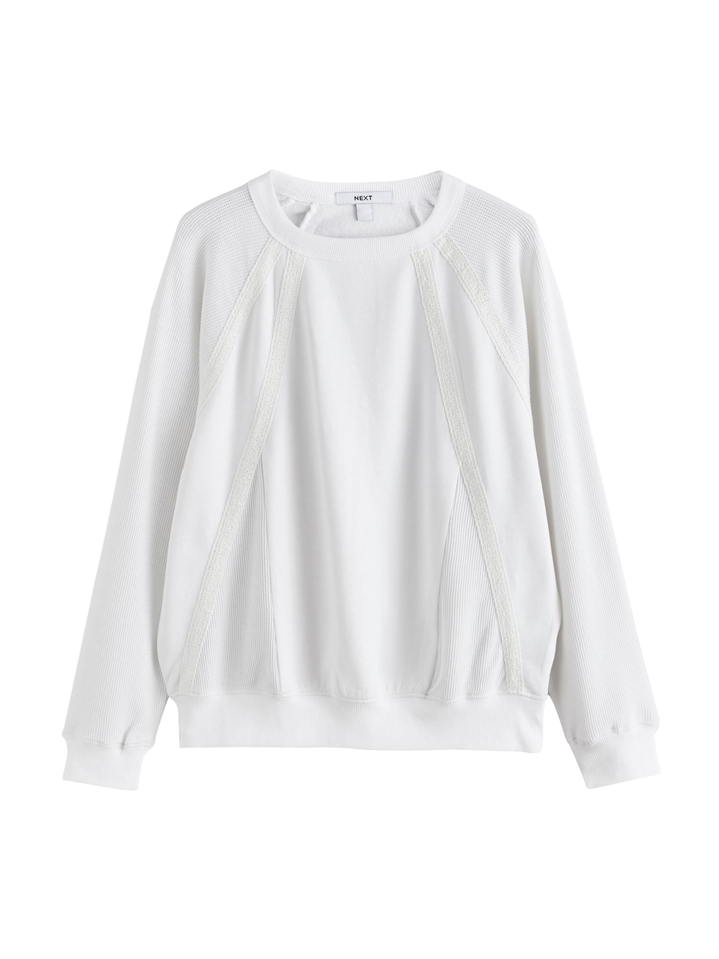Sweat-shirt Next en blanc : devant