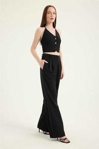 HOME STORE Wide Leg Hose in Schwarz