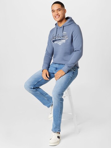 Felpa di JACK & JONES in blu