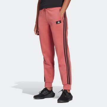 Tapered Pantaloni sport 'Future Icons 3-Stripes' de la ADIDAS SPORTSWEAR pe roz: față