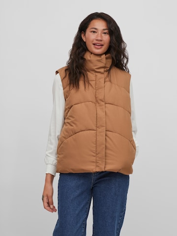 VILA Vest in Brown: front