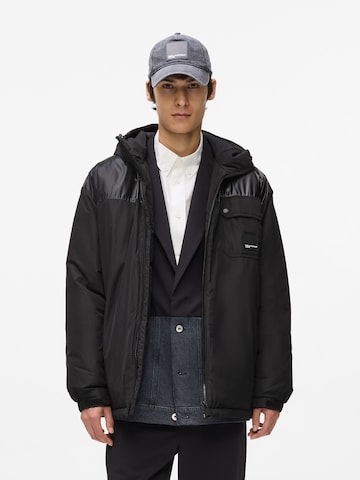 juoda KARL LAGERFELD JEANS Demisezoninė striukė: priekis