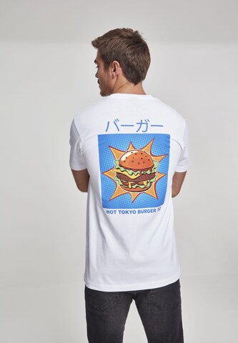 Mister Tee Shirt 'Tokyo Burger' in Weiß