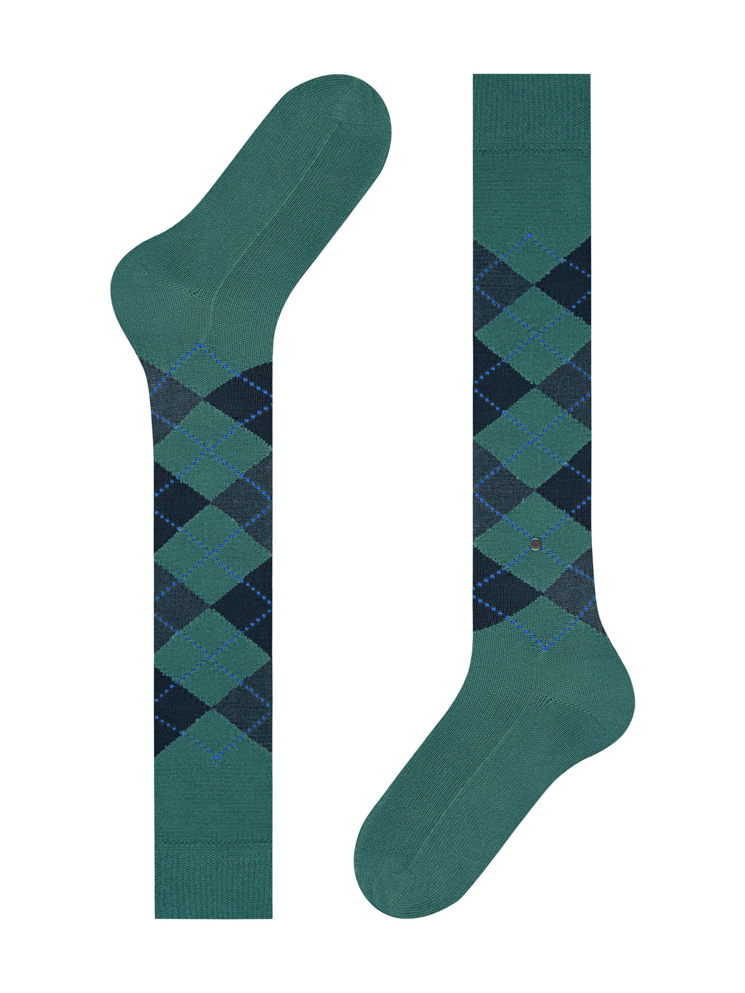 BURLINGTON Kniestrümpfe 'Preston'‌‌‌‌‌‌ in Blau