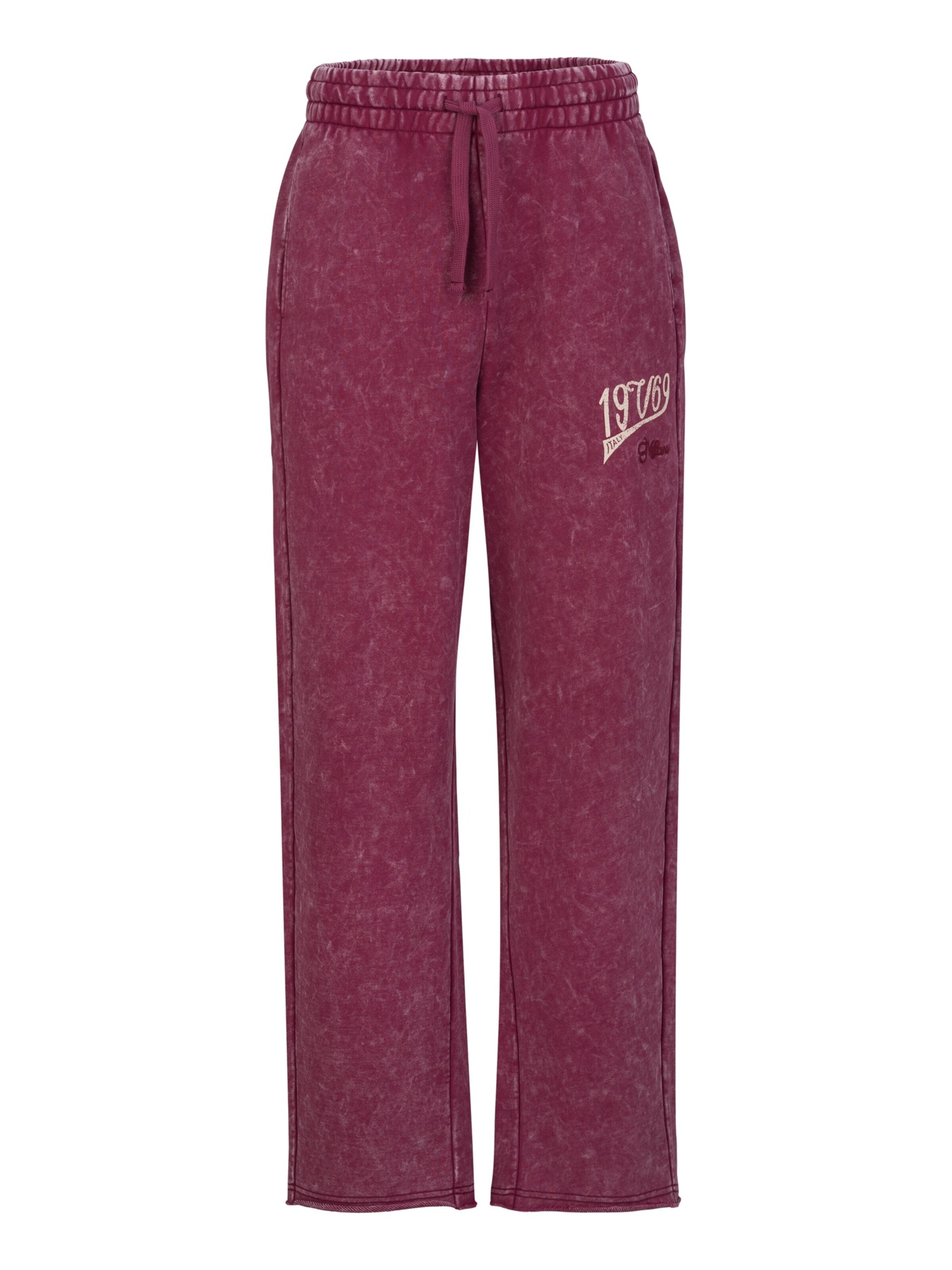 19V69 ITALIA Tapered Sportbroek in Rood: voorkant