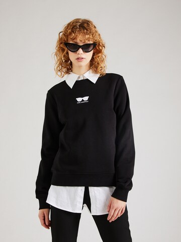 Felpa di Karl Lagerfeld in nero: frontale