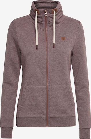 Oxmo Sweatjacke 'Vicky' in Braun: predná strana