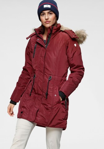 ALPENBLITZ Winter Coat in Red: front