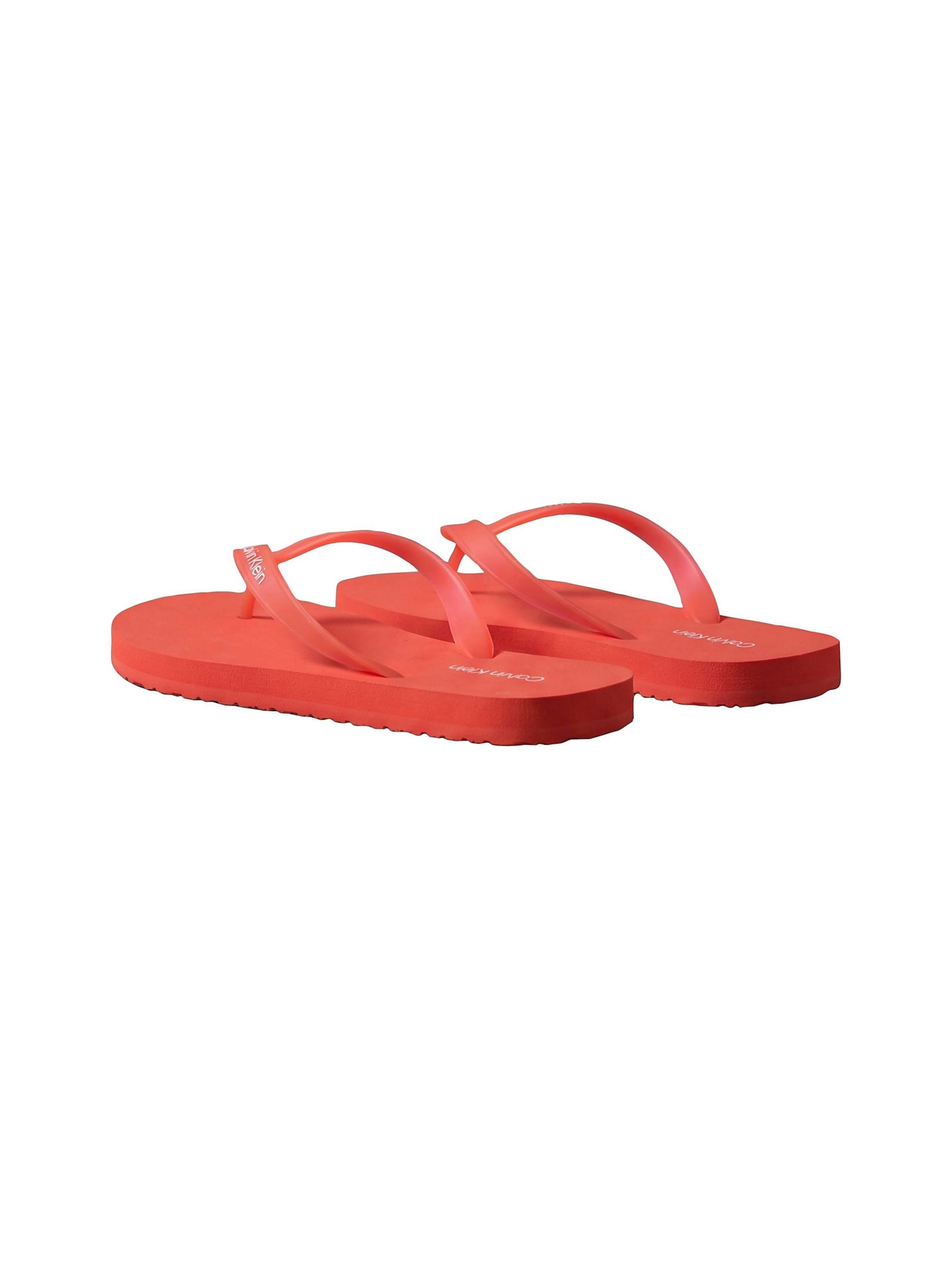 Calvin Klein T-bar sandals in Orange