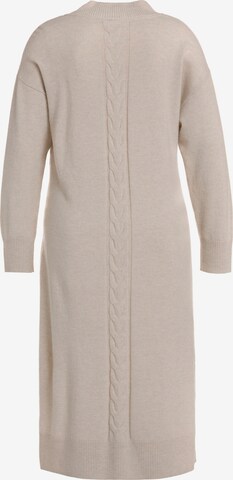 Ulla Popken Knitted dress in Beige