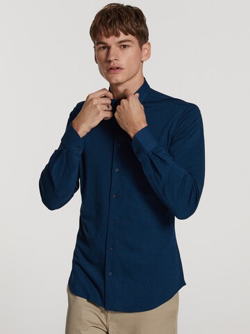 Shiwi Slim fit Overhemd 'Pablo' in Blauw: voorkant