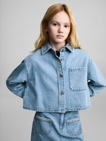MANGO KIDS Přechodná bunda 'Bruna' – modrá: přední strana