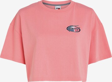 Tommy Jeans Shirt 'Archive' in Roze: voorkant