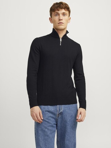 JACK & JONES Свитер 'JJEEmil' в Черный: спереди