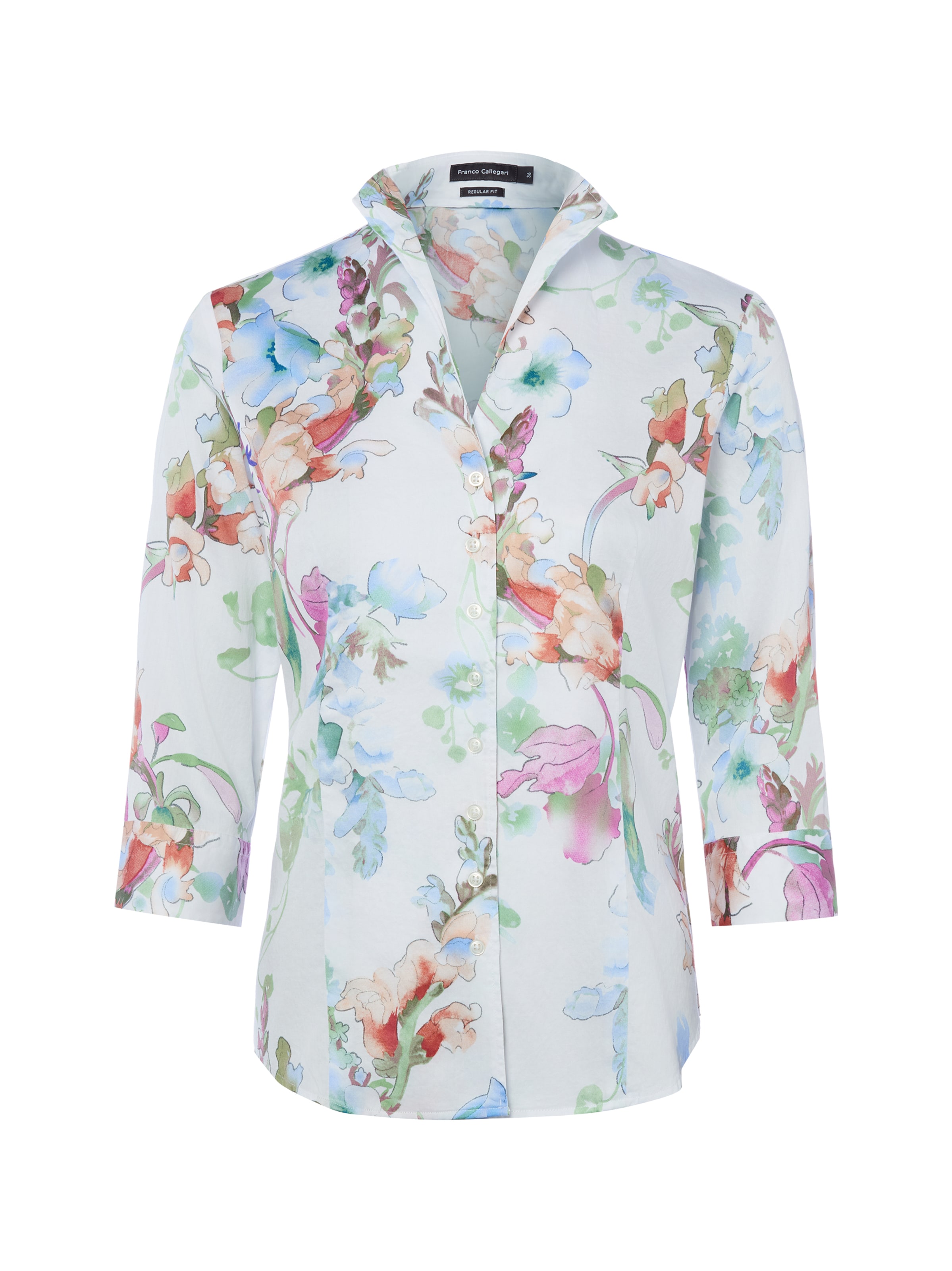 Franco Callegari Blouse in Wit: voorkant