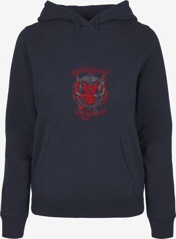 Merchcode Sweatshirt 'Motorhead - Warpig Redux' in Blauw: voorkant