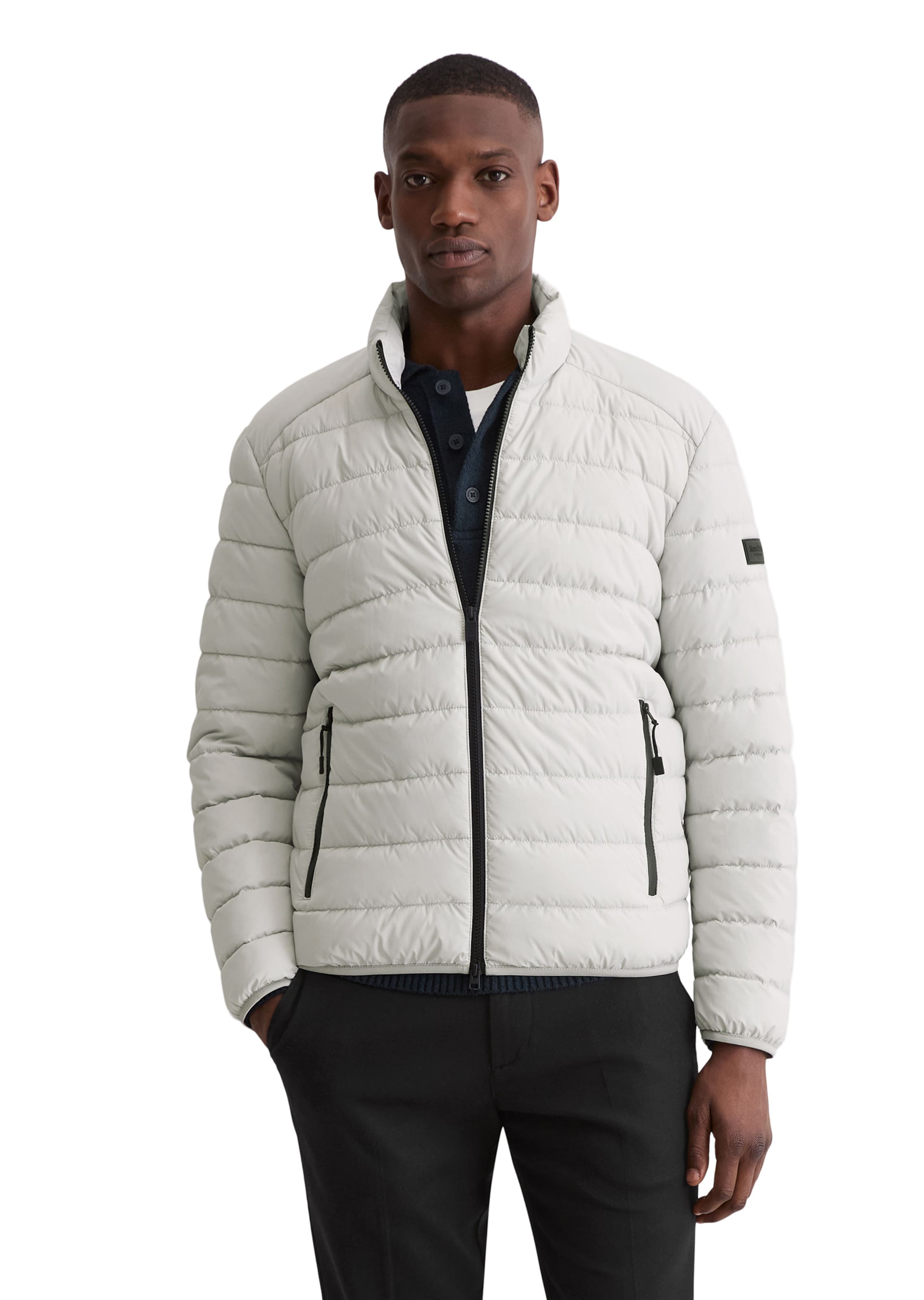 Marc O'Polo Between-Season Jacket ' aus recyceltem Performance-Polyester ' in White: front