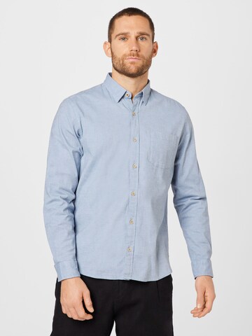 s.Oliver Regular fit Button Up Shirt in Blue: front