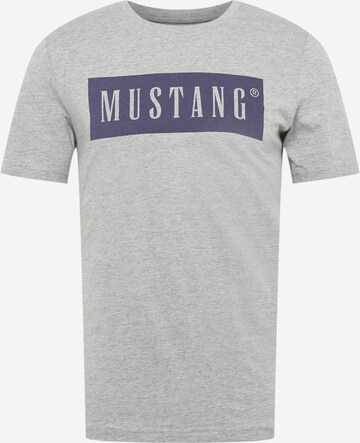 MUSTANG Shirt 'Alex' in Grijs: voorkant