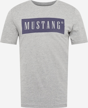 T-Shirt 'Alex' MUSTANG en gris : devant